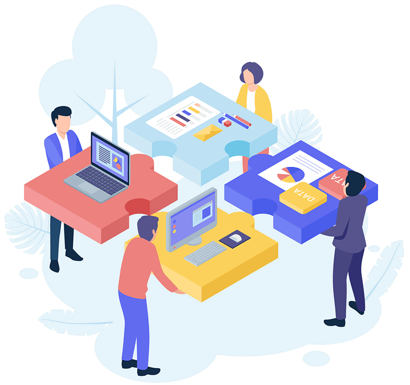 Illustratie van creatief webdevelopment door Anansi